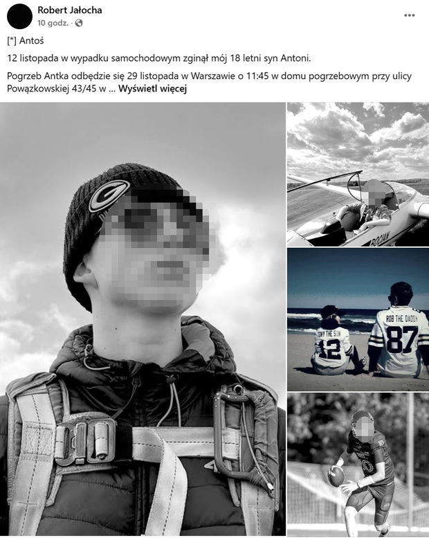 Nie żyje syn Roberta Jałochy