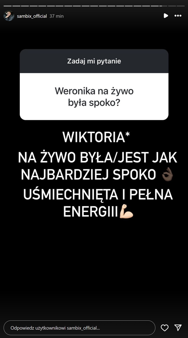Kandydat Wiktorii o zachowaniu Adama