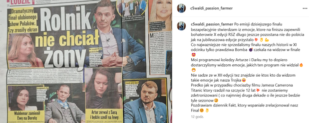 Waldemar z Rolnik szuka żony podsumowuje 11. edycję
