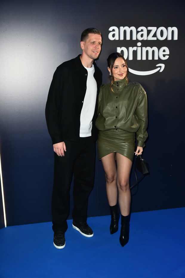 Marina i Wojciech Szczęśni na imprezie Amazon Prime