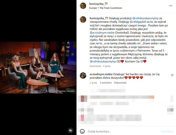 Magda z Rolnik szuka żony podsumowała udział w programie.