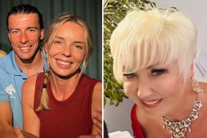 Agnieszka Włodarczyk z mężem i mamą