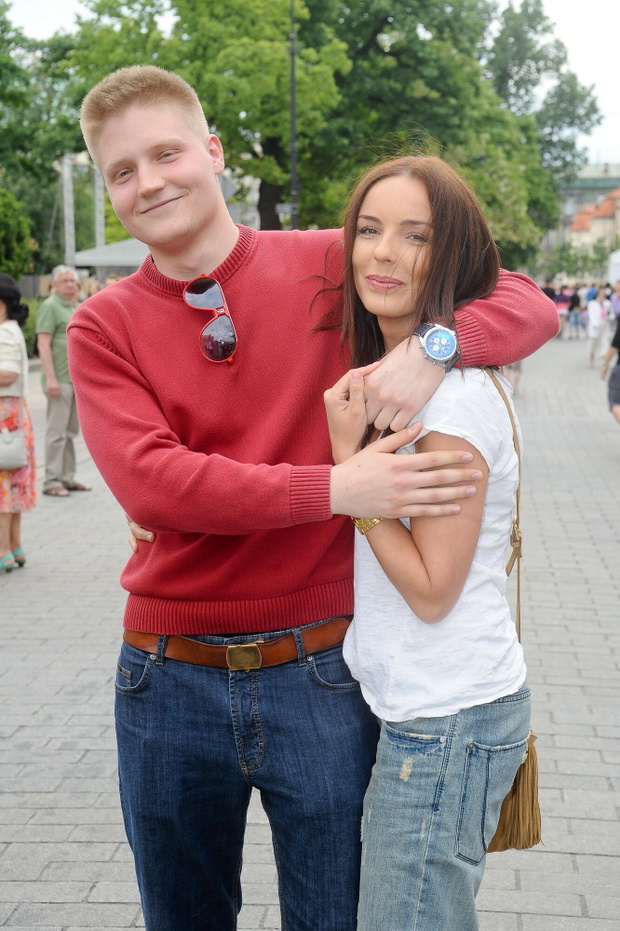 Agnieszka Włodarczyk z bratem