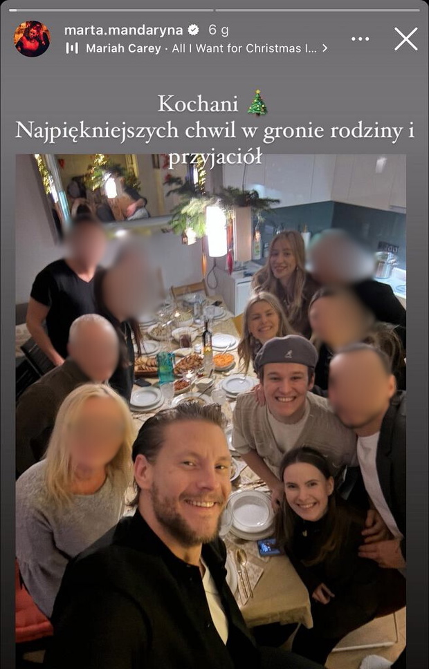 Mandaryna i Sebastian Fabijański z bliskimi