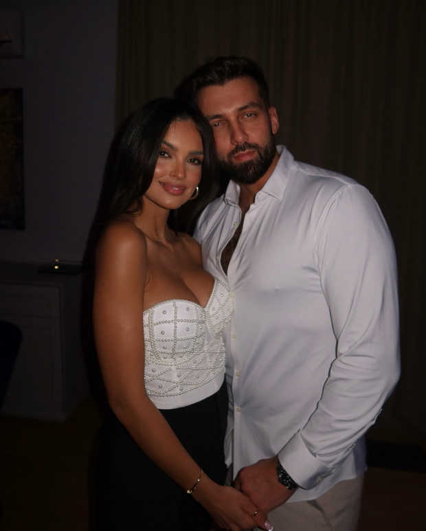 Klaudia El Dursi w ciąży i jej partner podczas sylwestra
