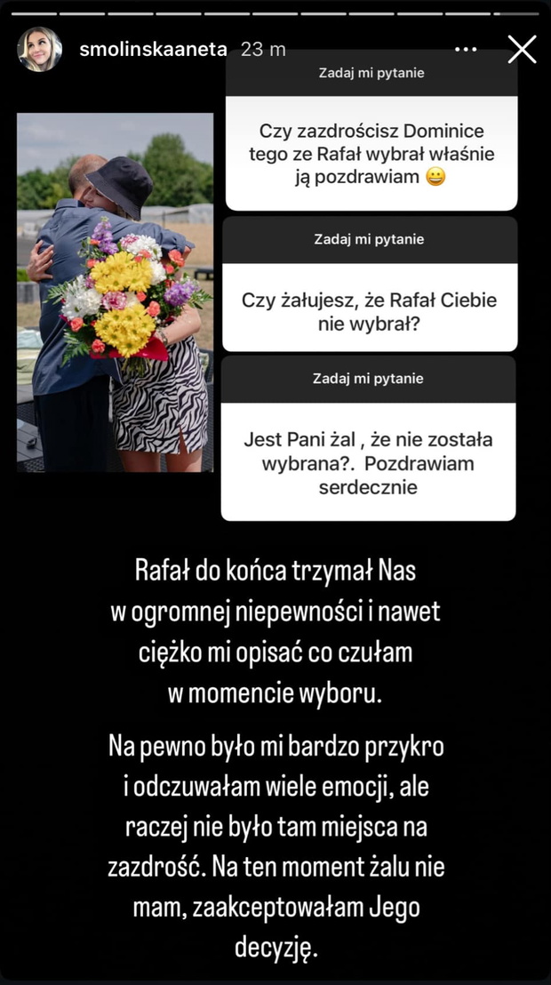 Aneta z Rolnik szuka żony odpowiada na pytania o Rafała i Dominikę