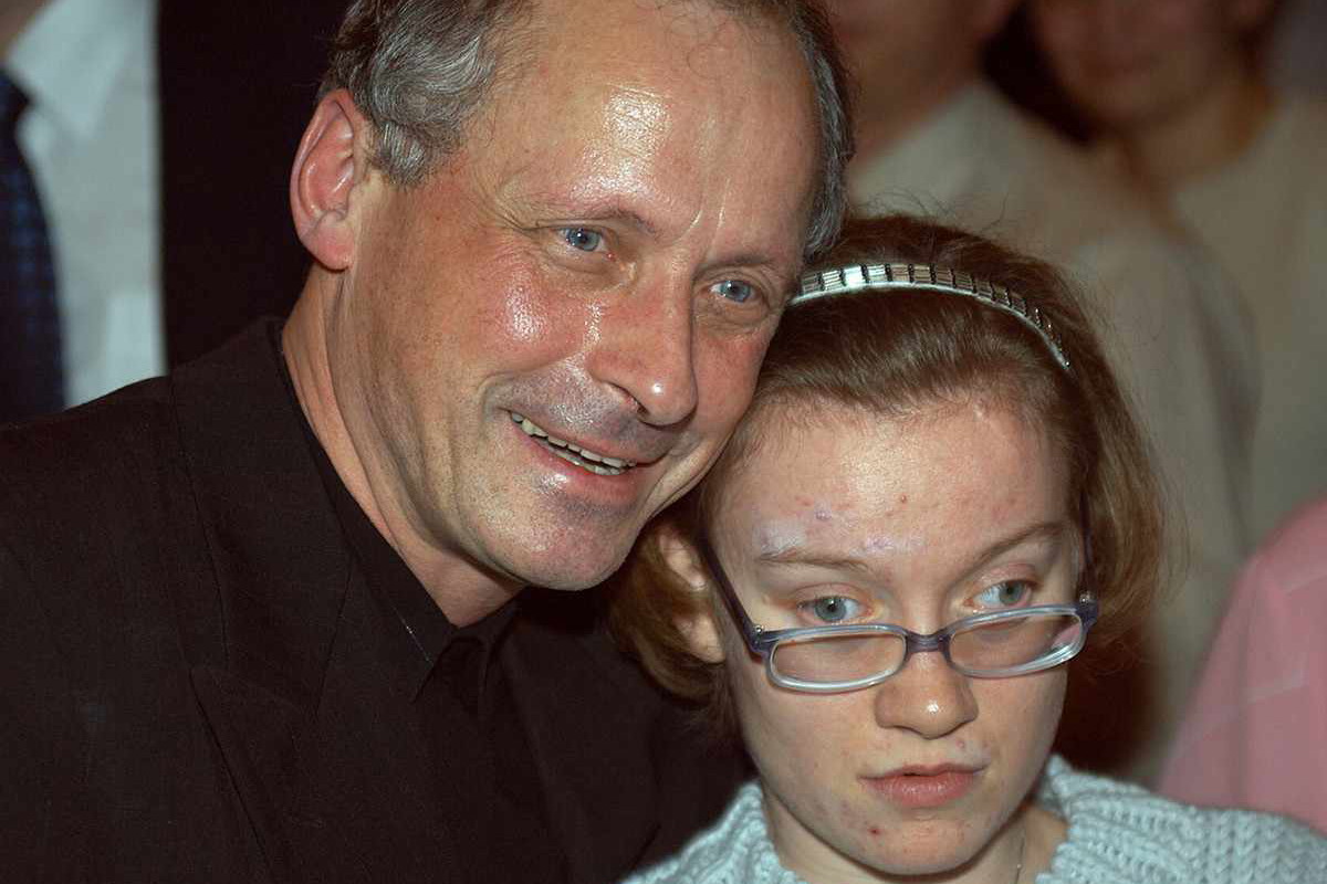 Paweł Wawrzecki z córką Anią