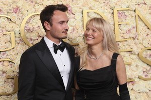 Pamela Anderson pochwaliła się synem na Złotych Globach