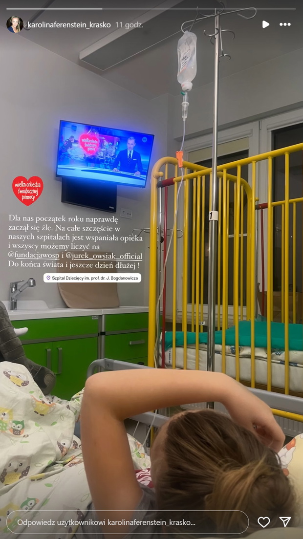 Córka Piotra Kraśko w szpitalu