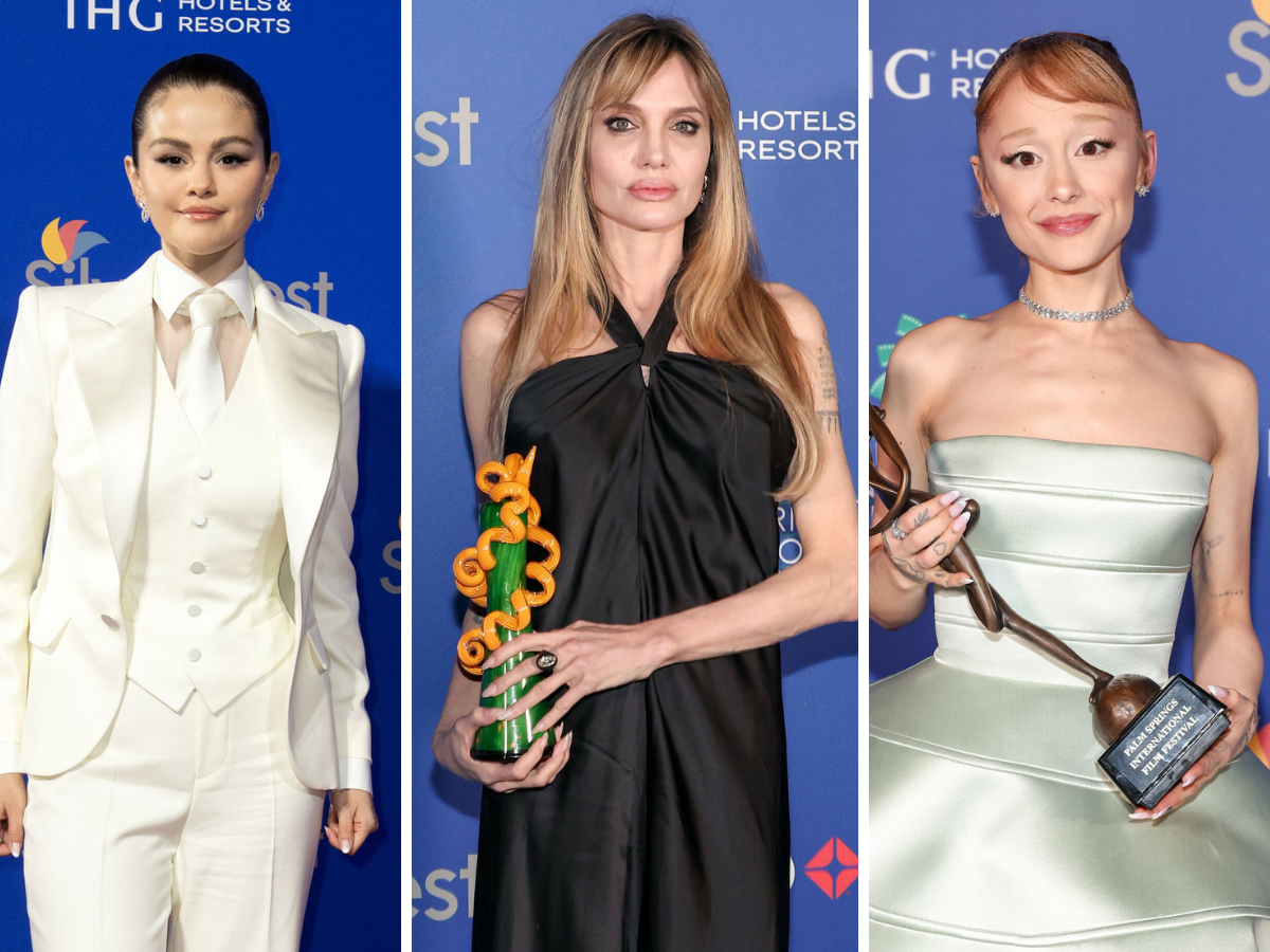 Ariana Grande, Angelina Jolie, Selena Gomez na festiwalu w Palm Springs