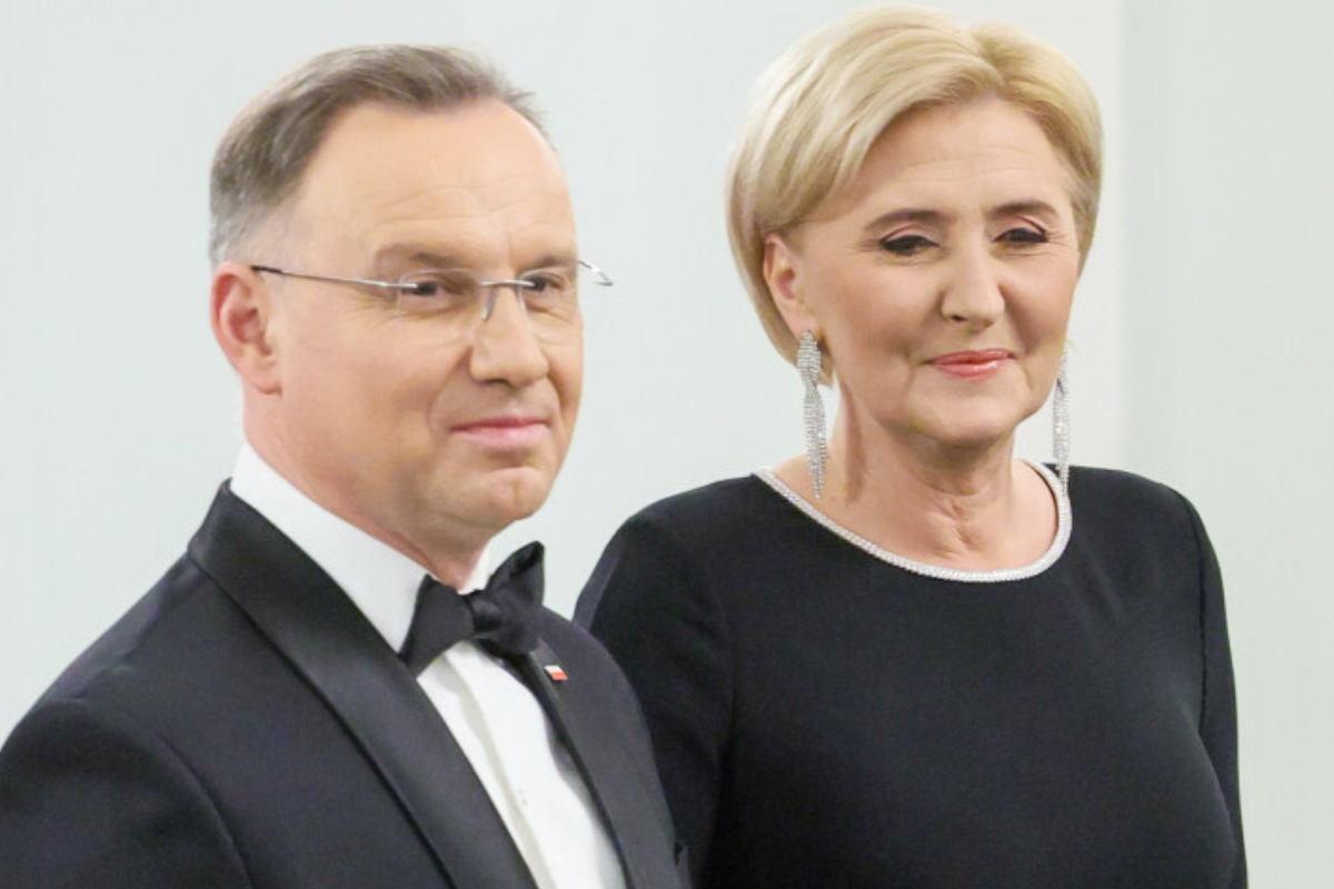 Agata Duda zaskoczyła "mroczną" stylizacją