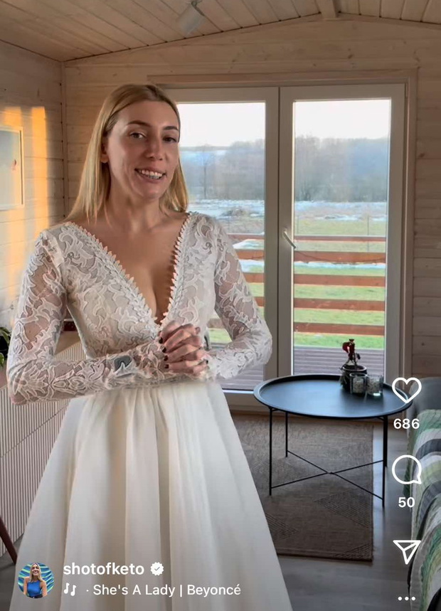 Joanna ze Ślubu od pierwszego wejrzenia w sukni ślubnej