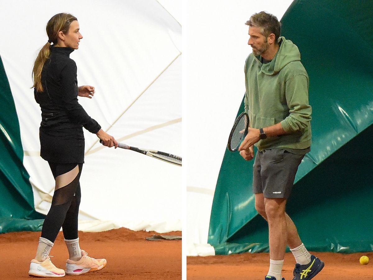 Maciej Dowbor i Joanna Koroniewska grają w tenisa