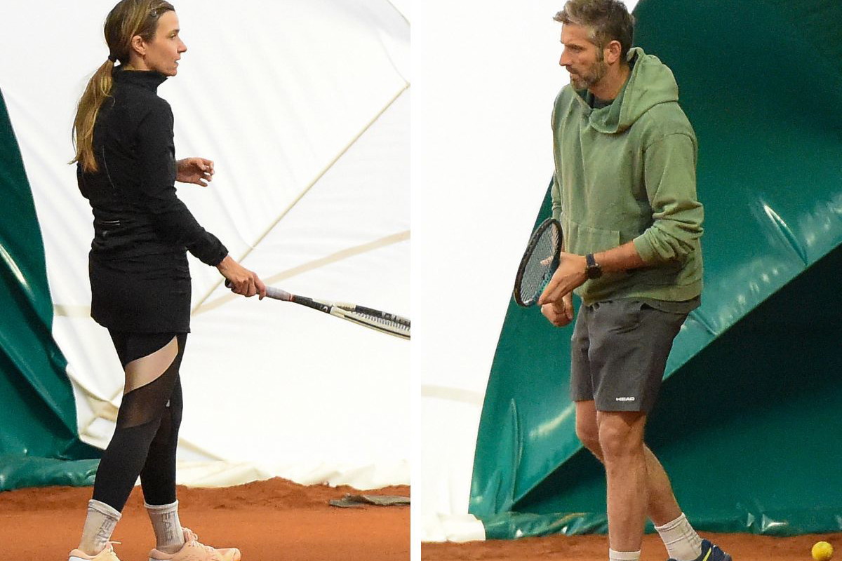Maciej Dowbor i Joanna Koroniewska grają w tenisa