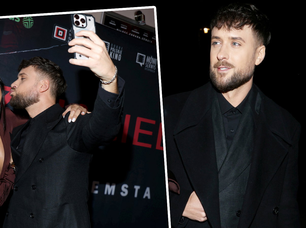 Aleksander Sikora u boku znanej aktorki na premierze filmu