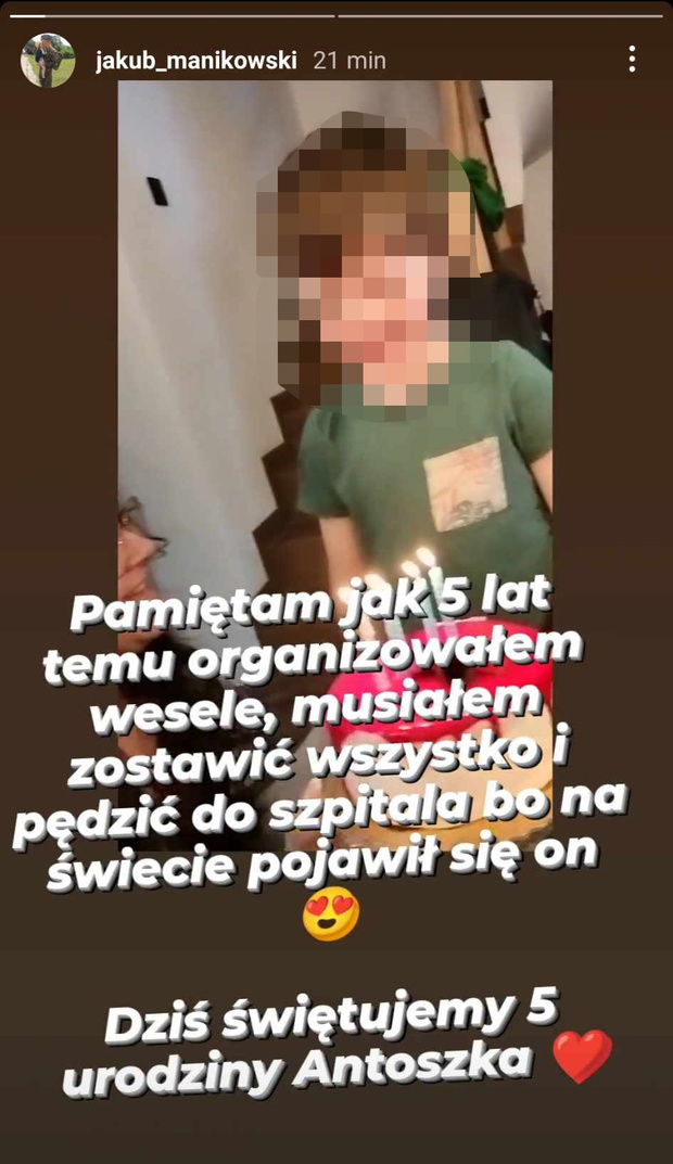 Jakub z Rolnik szuka żony świętuje urodziny synka