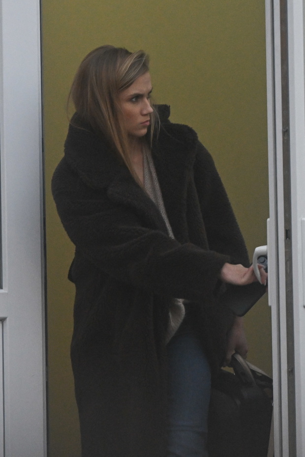 Agnieszka Kaczorowska wychodzi z treningu