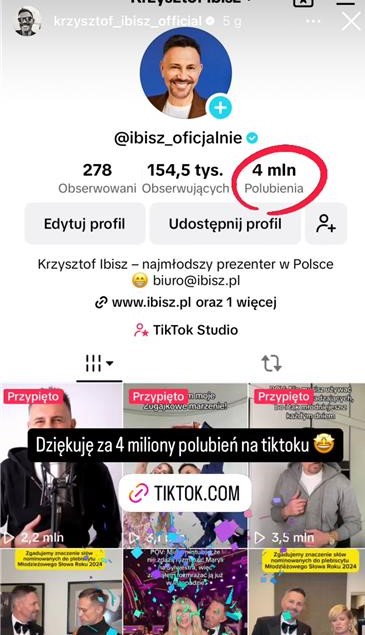 TikTok KrzysztofIbisz