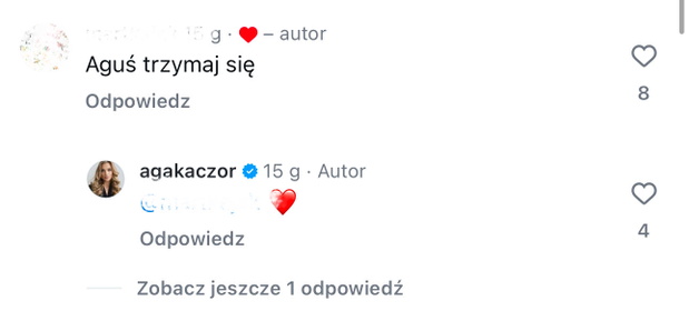 Agnieszka Kaczorowska przerwała ciszę