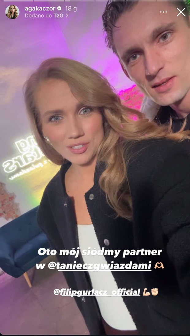 Agnieszka Kaczorowska i Filip Gurłacz