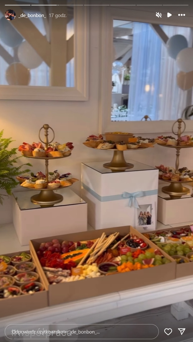 Dominika partnerka Hakiela baby shower