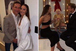 Paulina i Jakub Rzeźniczakowie z córką