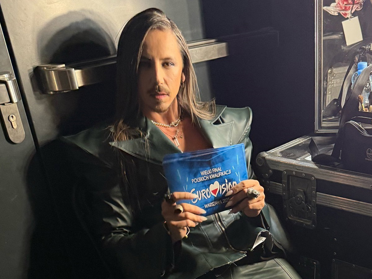 Michał Szpak podczas polskich preselekcji do Eurowizji 2025