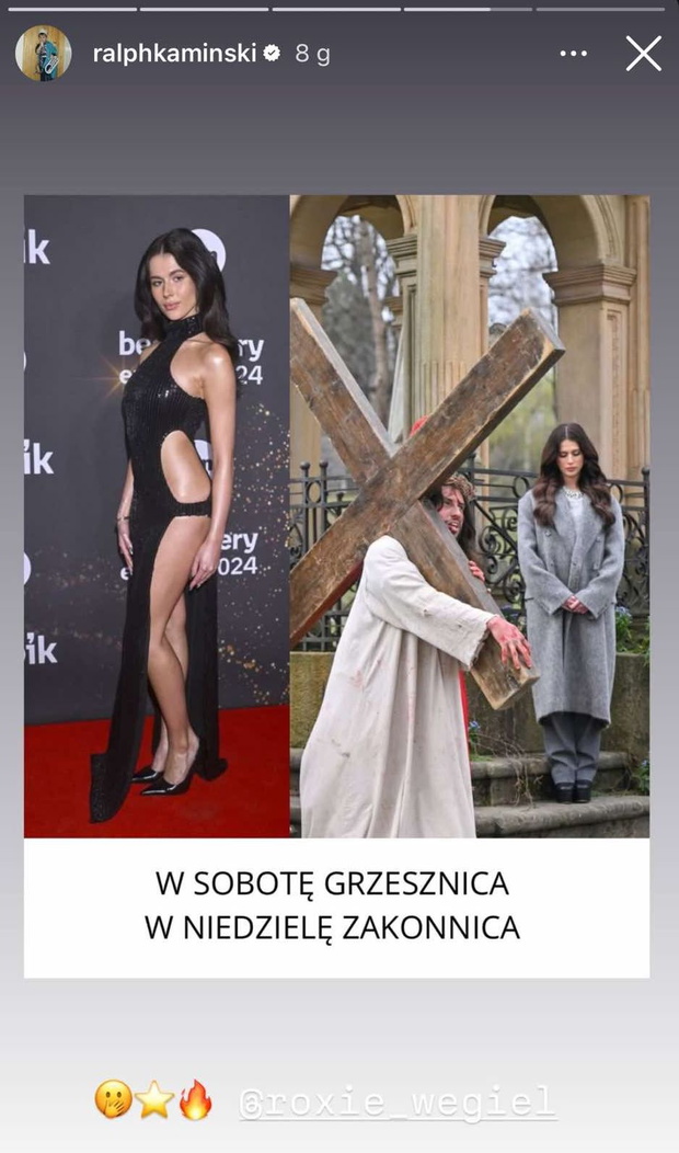 Ralph Kamiński żartuje z Roksany Węgiel