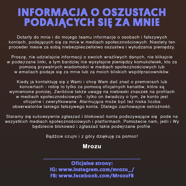 Oszustwo na Mroza