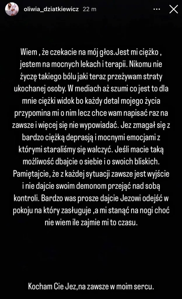 Partnerka Jeza z "Warsaw Shore" przerwała milczenie po śmierci