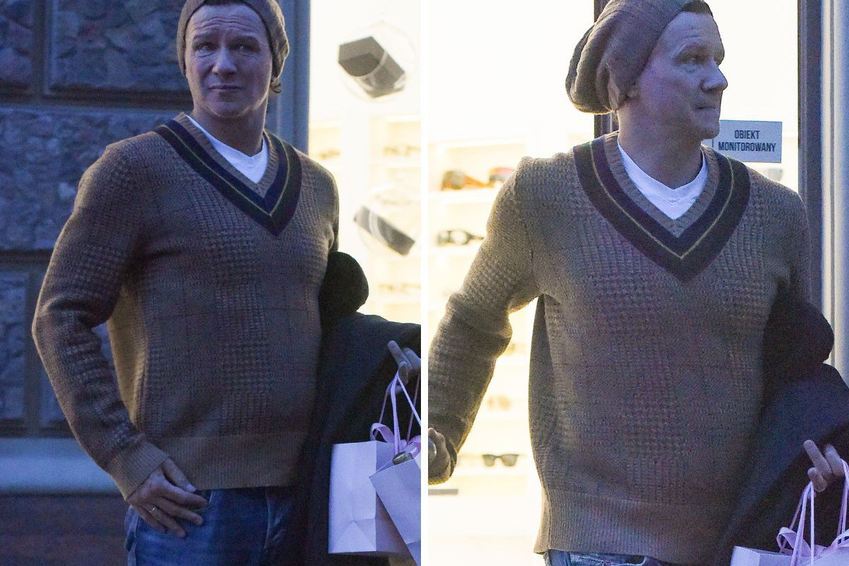 Radosław Majdan przyłapany na mieście