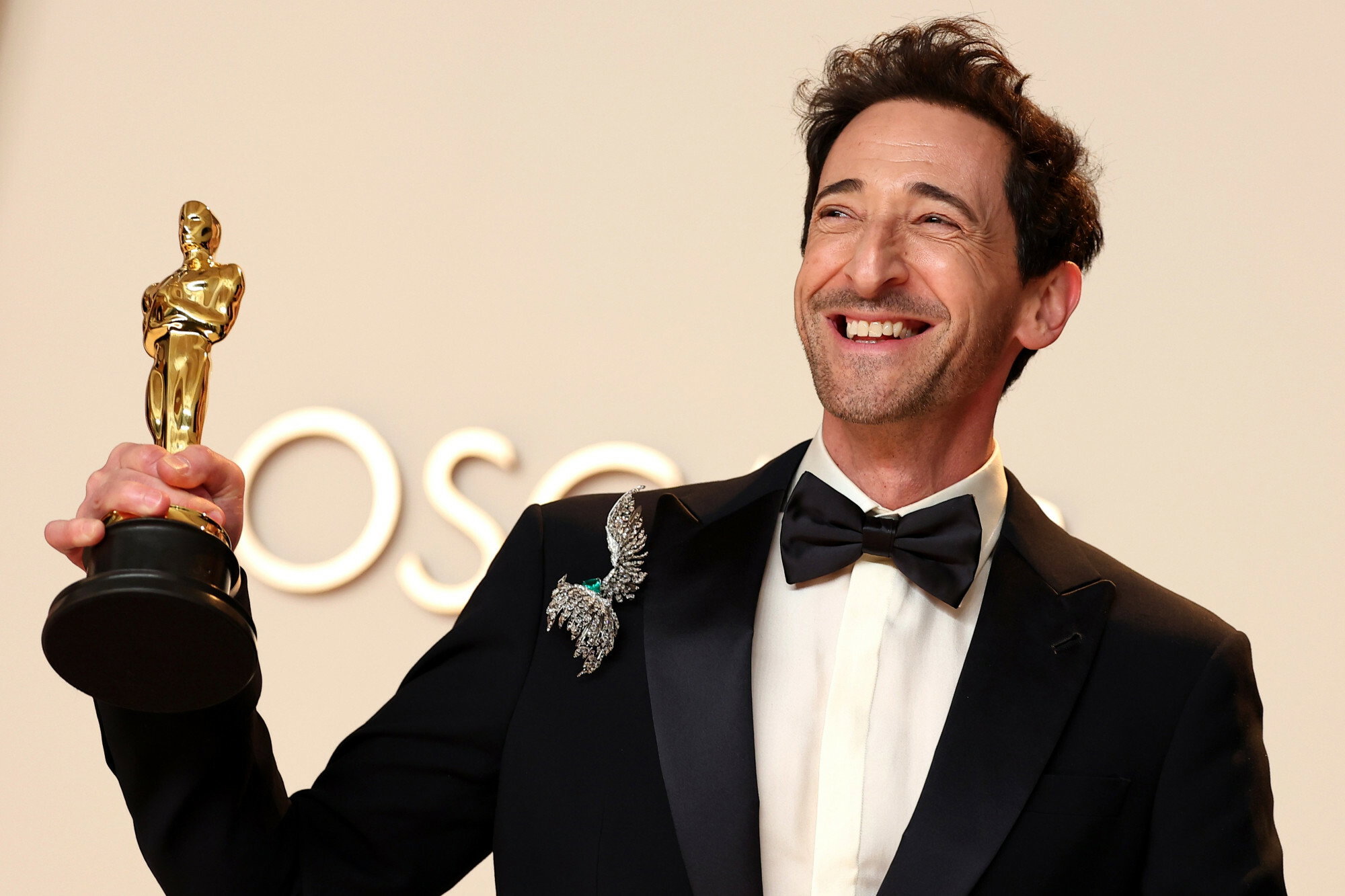 Adrien Brody zaliczył wstydliwą wpadkę przed odebraniem Oscara