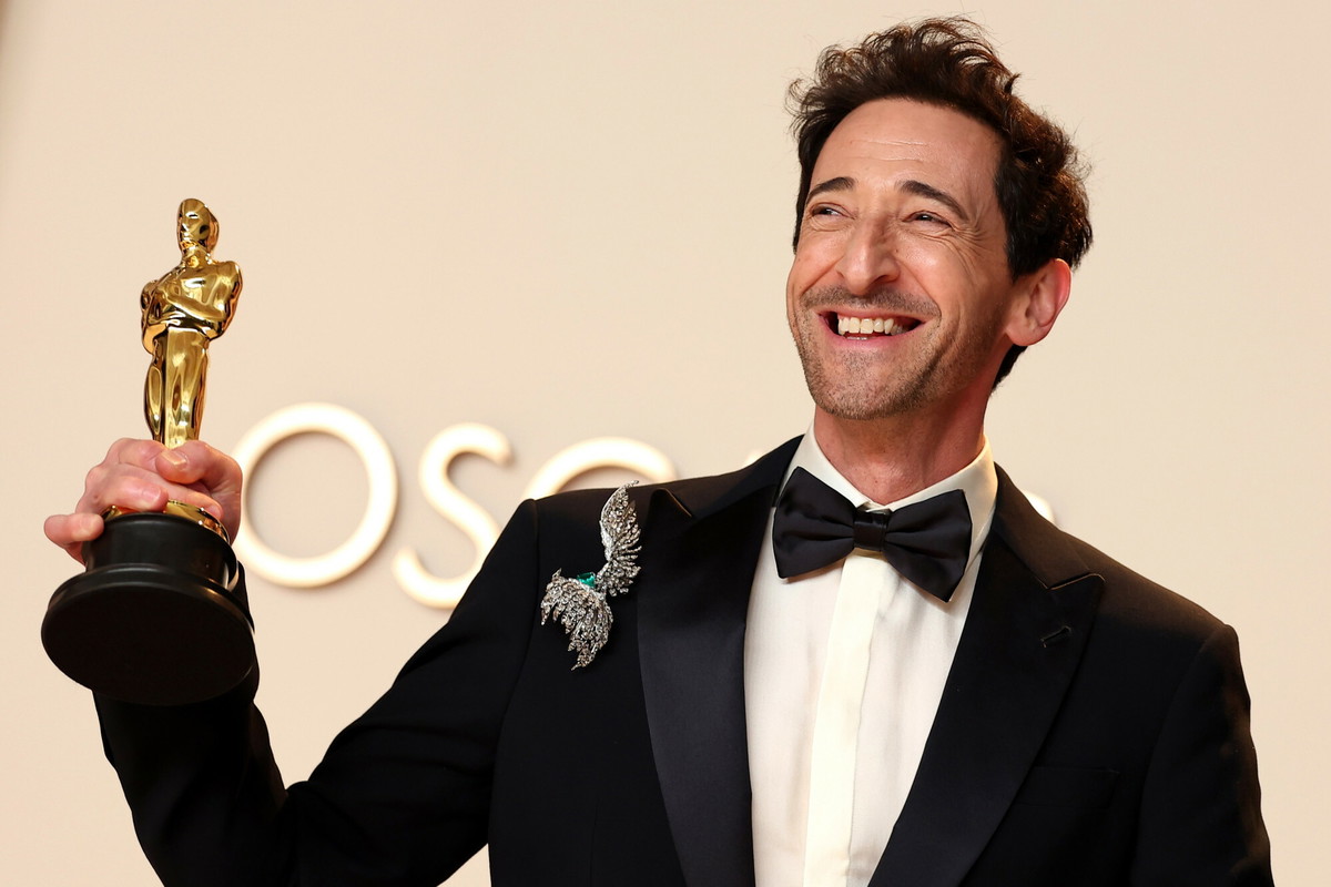 Adrien Brody zaliczył wstydliwą wpadkę przed odebraniem Oscara