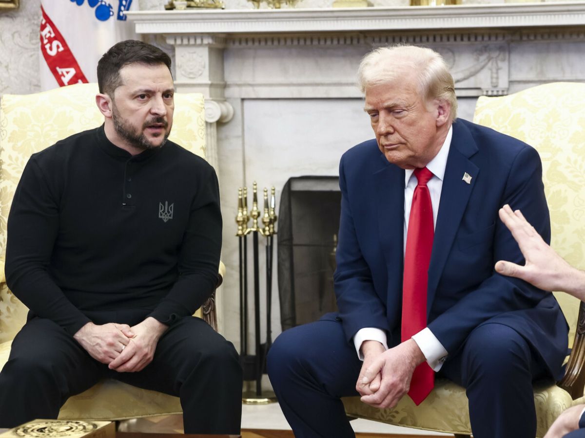 Donald Trump na spotkaniu z prezydentem Ukrainy zaczął mówić o Polsce