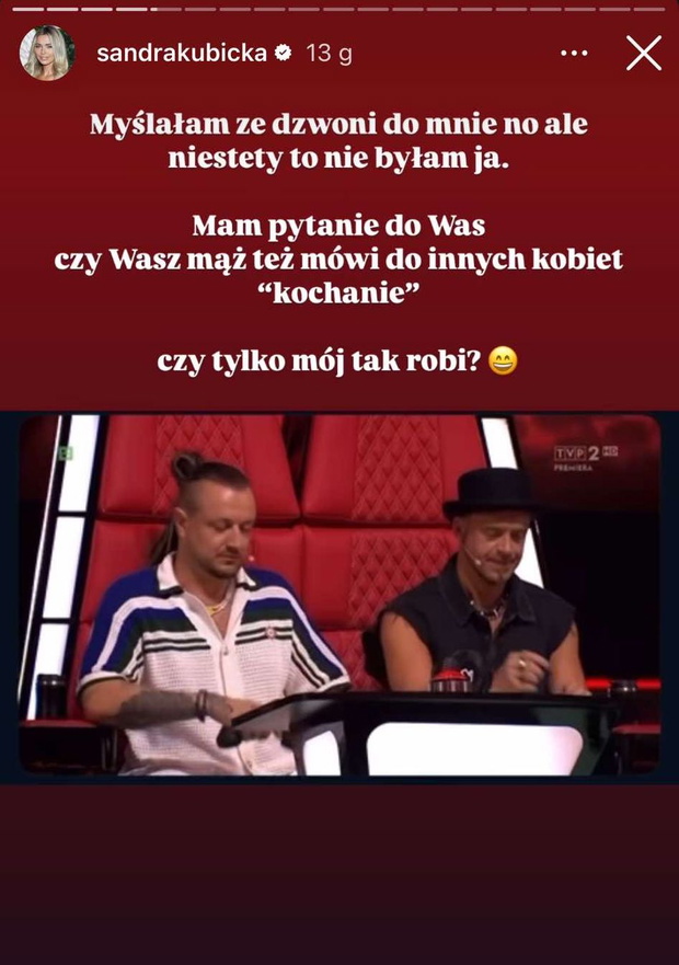 Sandra Kubicka komentuje zachowanie Barona