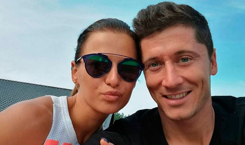 Anna Lewandowska, Robert Lewandowski  na obozie treningowym