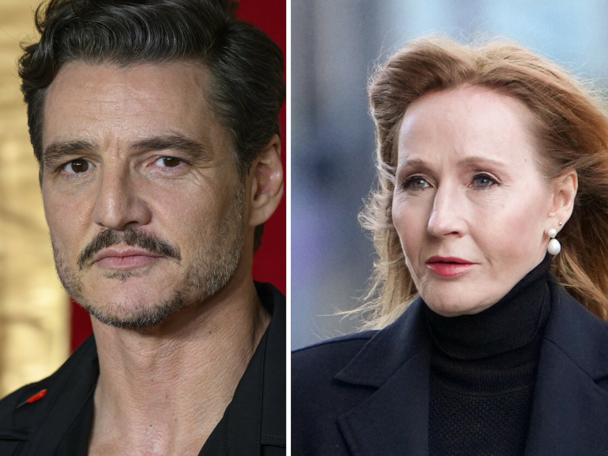 J.K. Rowling i Pedro Pascal