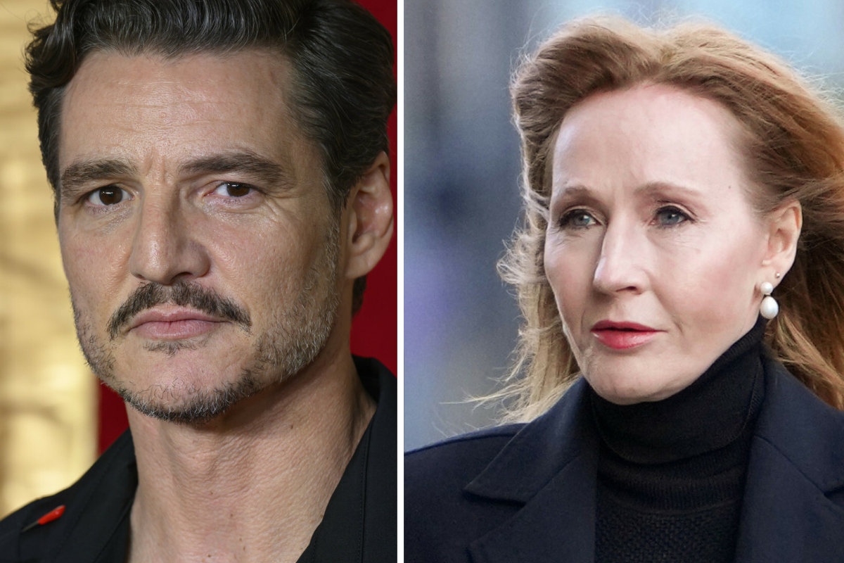 J.K. Rowling i Pedro Pascal