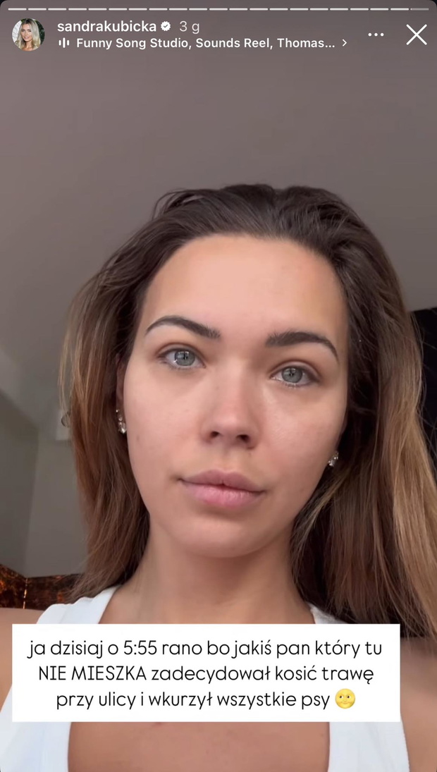 Sandra Kubicka sama nie dowierzała, co dzieje się pod jej domem