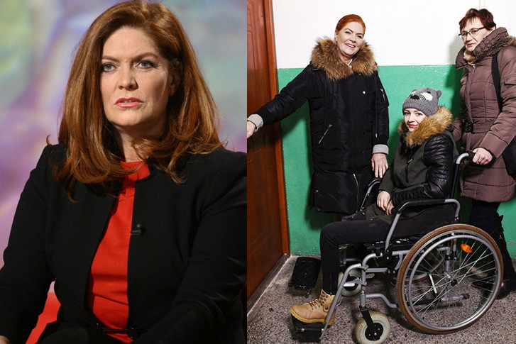 Katarzyna Dowbor na planie Nasz nowy dom