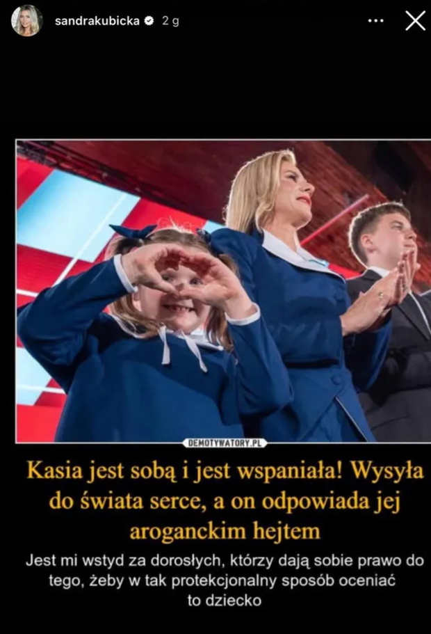 Sandra Kubicka o hejcie wobec Kasi Nawrockiej