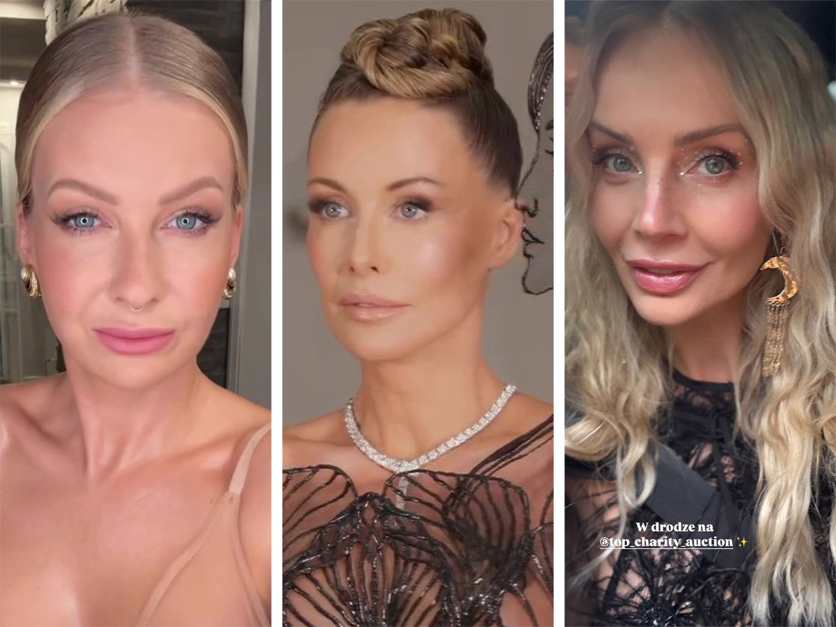 Edyta Pazura, Małgorzata Rozenek i Agnieszka Woźniak-Starak na gali Top Charity