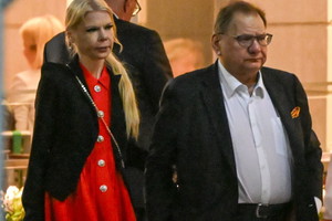 Dominika Lis-Kalisz z Ryszardem Kaliszem na urodzinach Jolanty Kwaśniewskiej