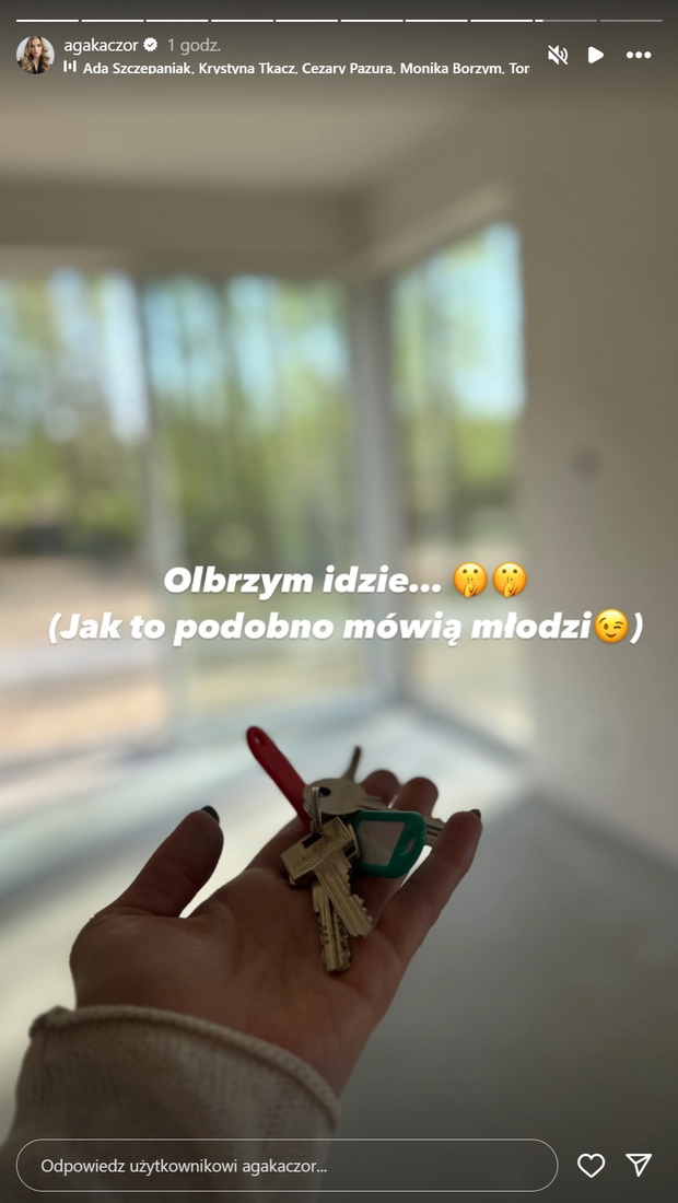 Agnieszka Kaczorowska nowe mieszkanie