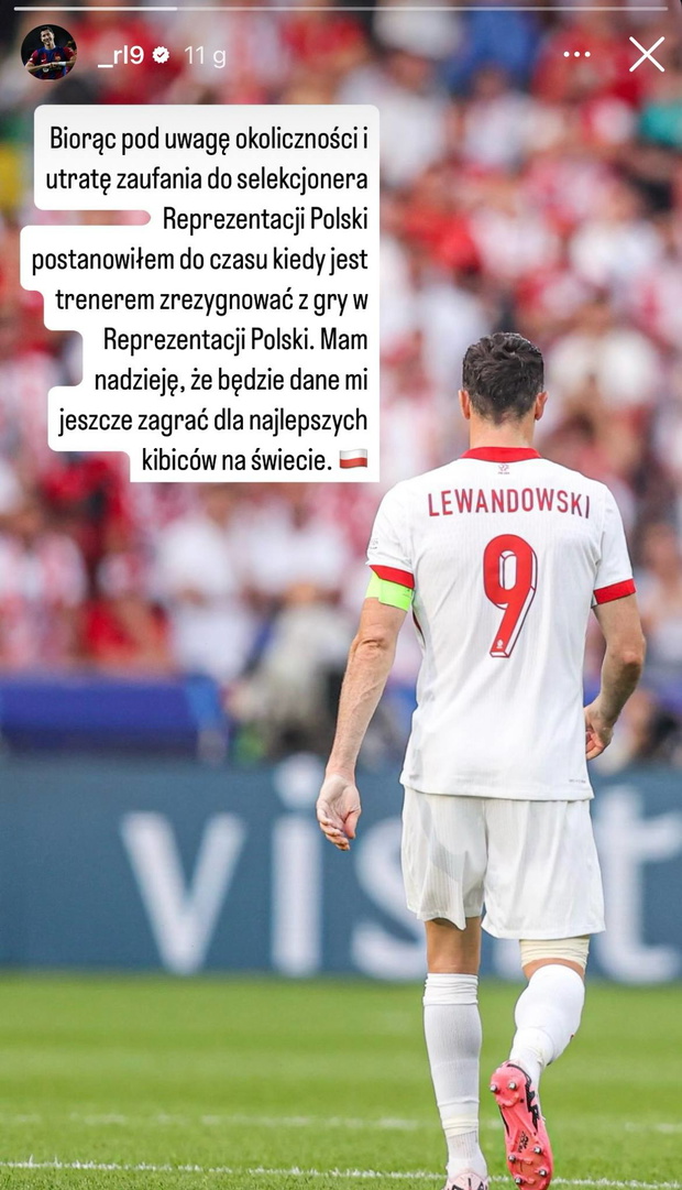 Robert Lewandowski odchodzi z reprezentacji