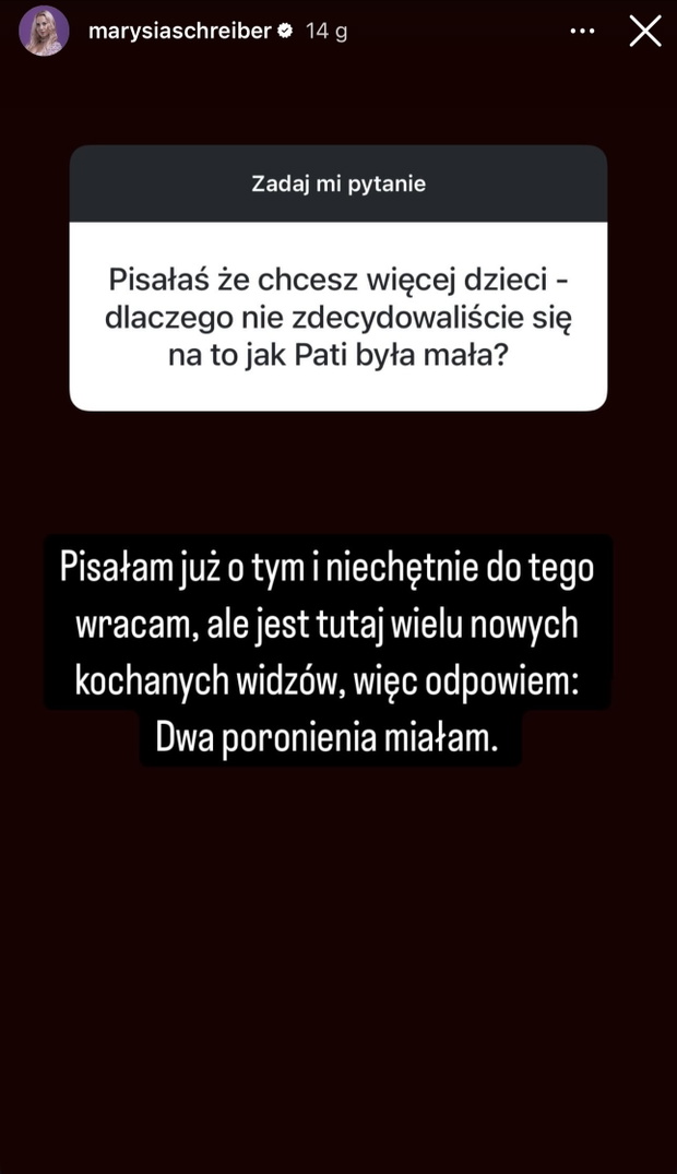Marianna Schreiber podzieliła się z fanami osobistą tragedią. Fani nie mieli o tym pojęcia