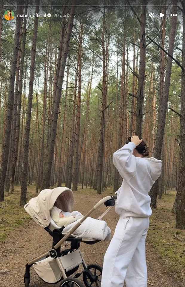 Marina pokazała wózek dla córki