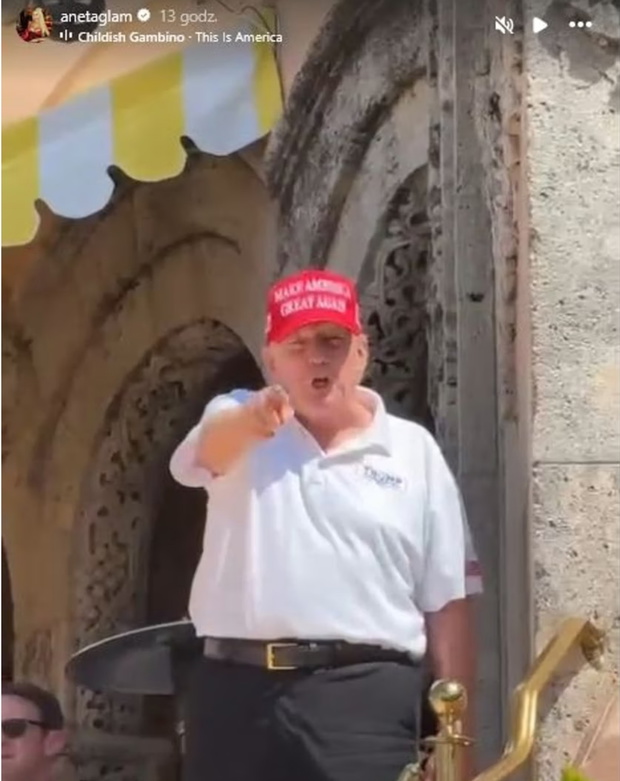 Aneta Glam na przyjęciu u Donalda Trumpa