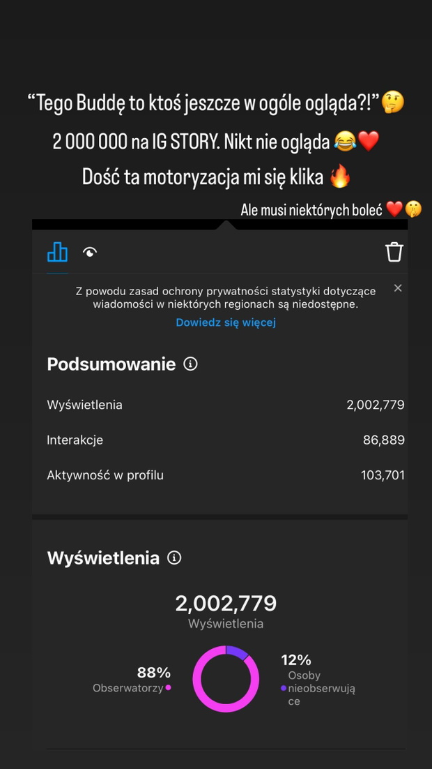 Zaskakujący komunikat Buddy