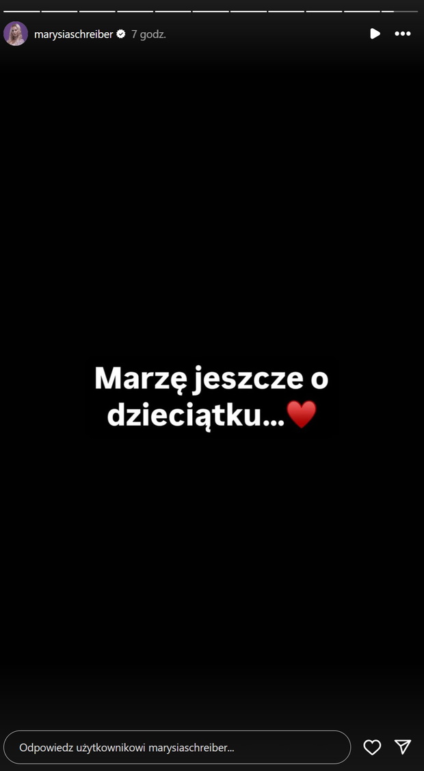Marianna Schreiber o dziecku